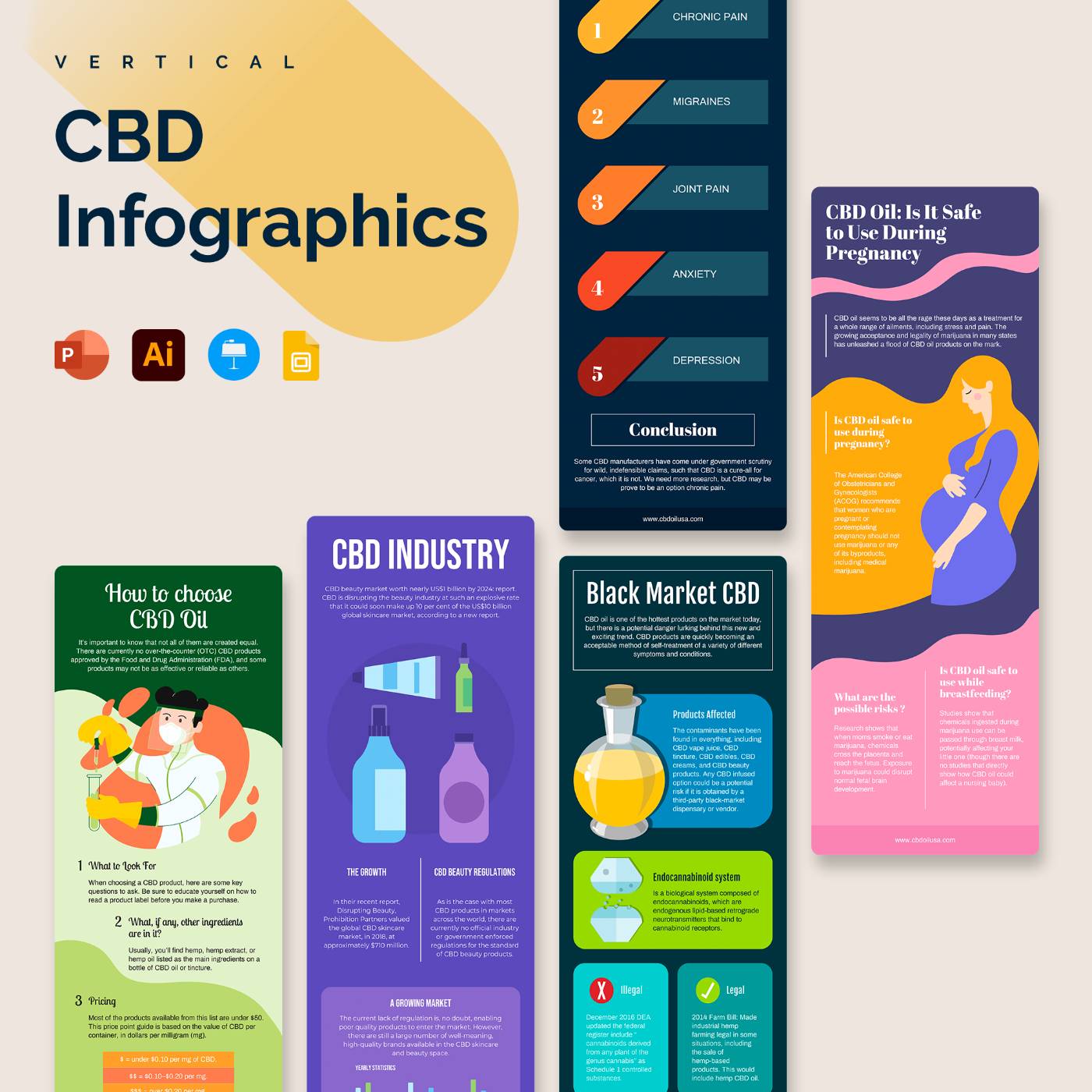 600 Vertical Infographics