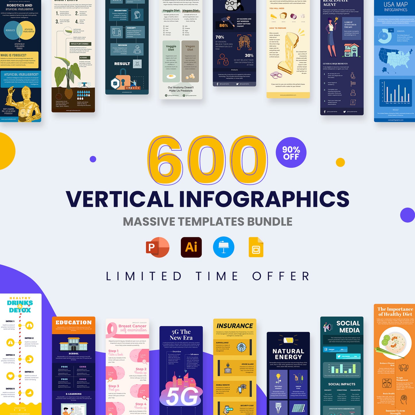 600 Vertical Infographics